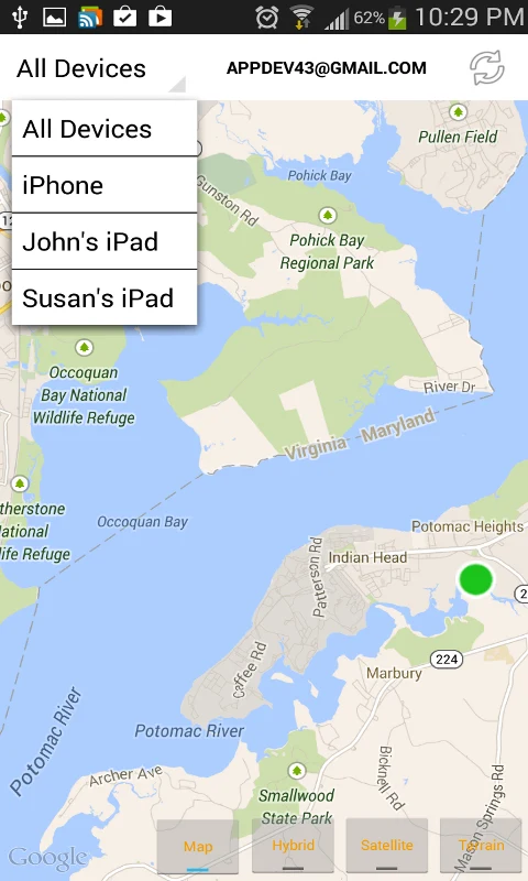 xfi Find iPhone iCloud Android screenshot